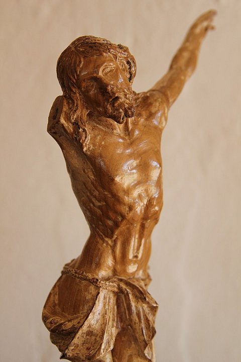 Foto da escultura de Cristo