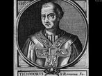 O papa Teodoro ficou apenas 20 dias no poder, de novembro a dezembro de 897. <br> <br> Palavras-chave: papa, cristianismo, Teodoro, poder, papado 