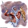  Na mitologia grega,  o rei dos deuses, soberano do Monte Olimpo e deus do cu e do trovo. Seus smbolos so o relmpago, a guia, o touro e o carvalho. <br><br> Palavras-chave: Zeus, smbolo sagrado, mitologia grega, deus grego